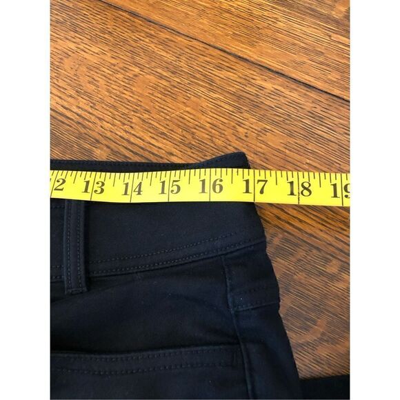Prana Black Mid Rise Slim Leg Dark Academia Pants Size 12 - Picture 12 of 15